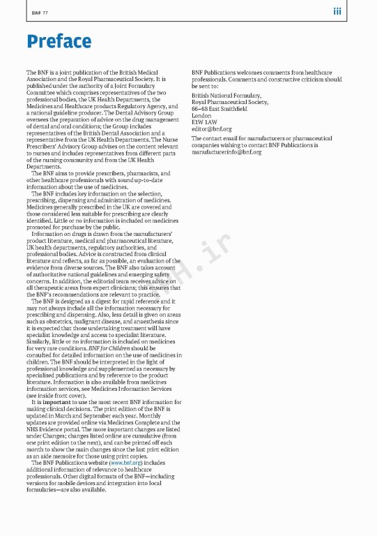 BNF 77 (British National Formulary) 2019