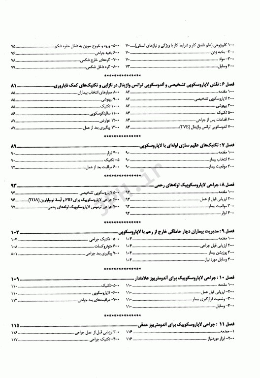 راهنمای بالینی لاپاراسکوپی زنان