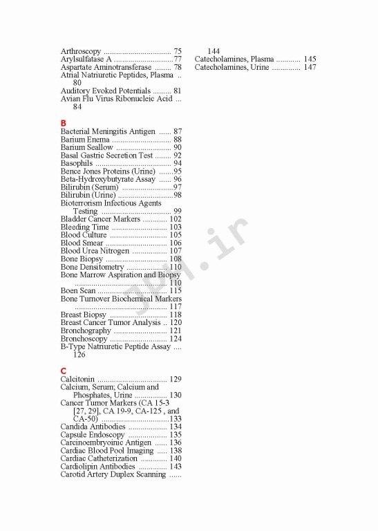 راهنمای جیبی آزمون‌های تشخیصی و آزمایشگاهی برونر و سودارث