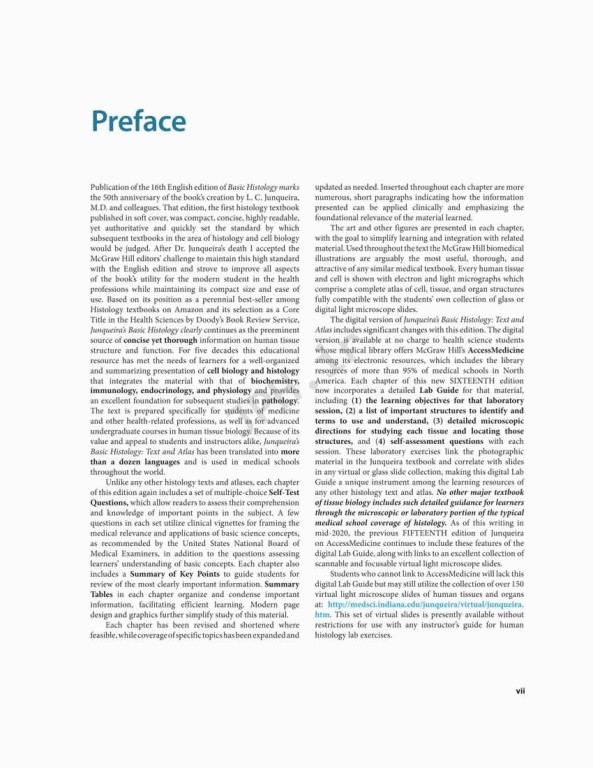 بافت شناسی پایه جان کوئیرا 2021 | Junqueira's Basic Histology 6th edition