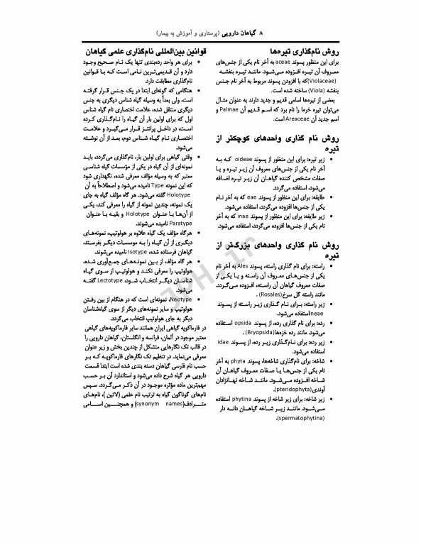 گیاهان دارویی پرستاری و آموزش به بیمار