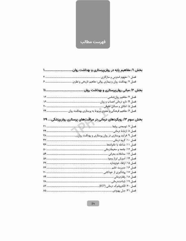 بانک سوال روان پرستاری تانسند 2018