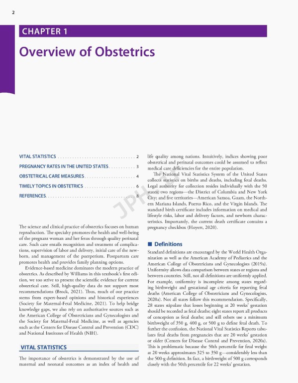 بارداری و زایمان ویلیامز 2022 | Williams Obstetrics 26th Edition