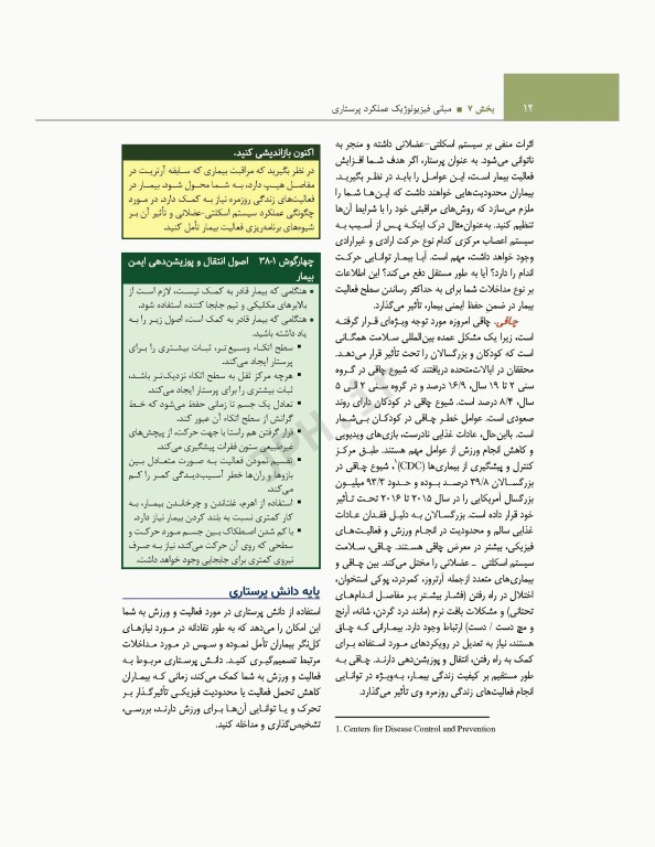 اصول و مبانی پرستاری پاتروپری 2021 جلد7 مبانی فیزیولوژیک عملکرد پرستاری