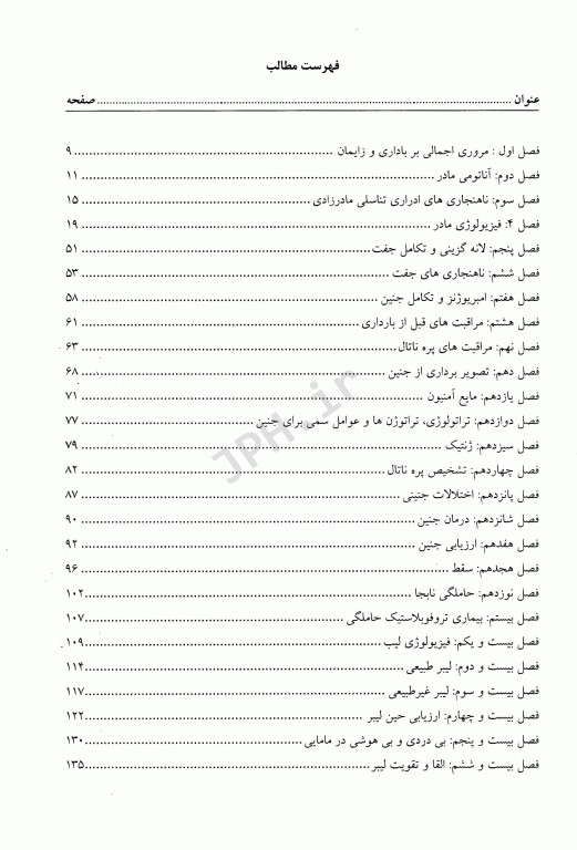 خلاصه بارداری و زایمان ویلیامز 2018 با متد الگوریتمی
