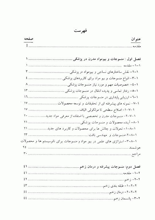 مقدمه‌ای بر کاربرد الیاف در پزشکی