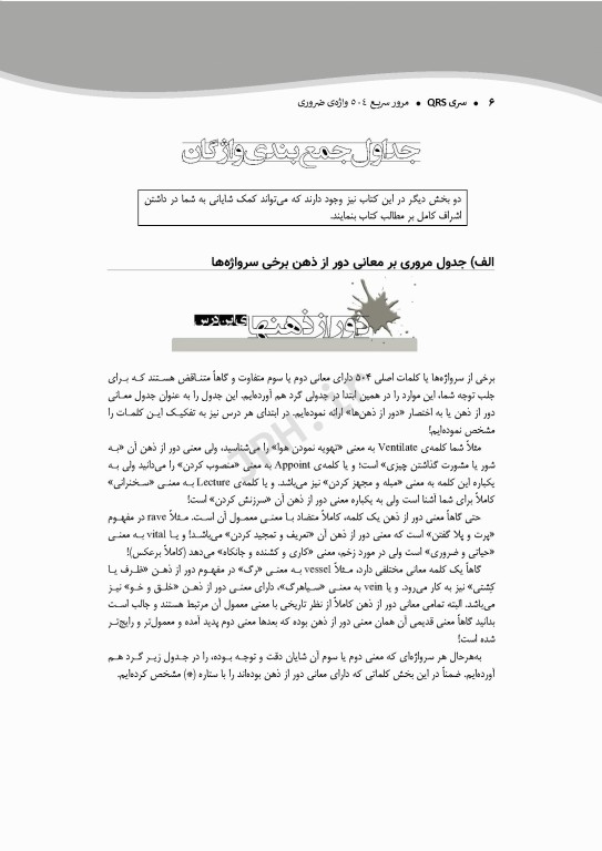 QRS مرور سریع 504 واژه ضروری دکتر کیمیا