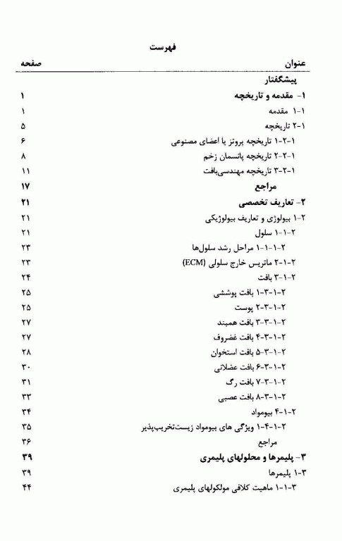 نانو الیاف در پزشکی بازساختی و مهندسی بافت