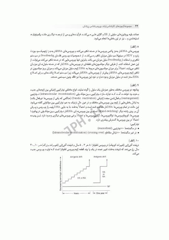 آزمون‌های کنکور ارشد وزارت علوم و بهداشت MSE ویروس‌شناسی پزشکی