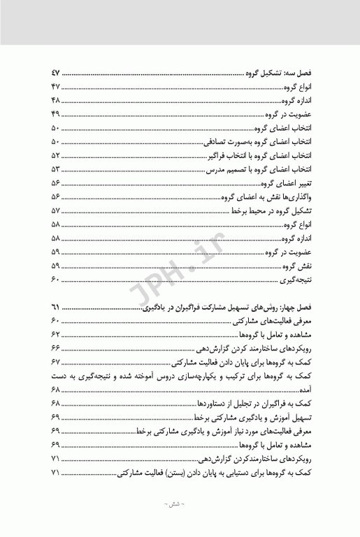 راهنمای عمل پیاده‌سازی 30 روش آموزش و یادگیری مشارکتی در محیط‌های آموزشی حضوری و غیر حضوری برخط