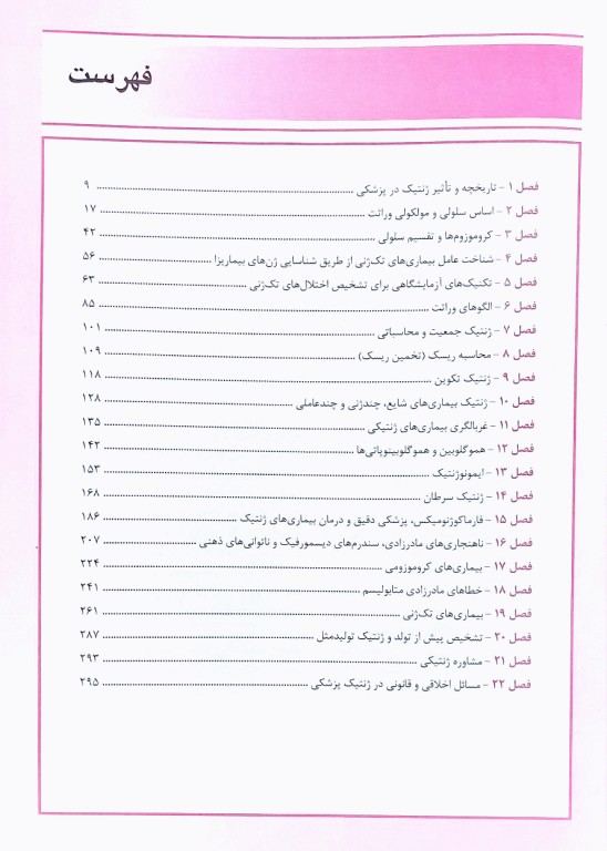 خلاصه QR اصول ژنتیک پزشکی و ژنومیکس امری 2022