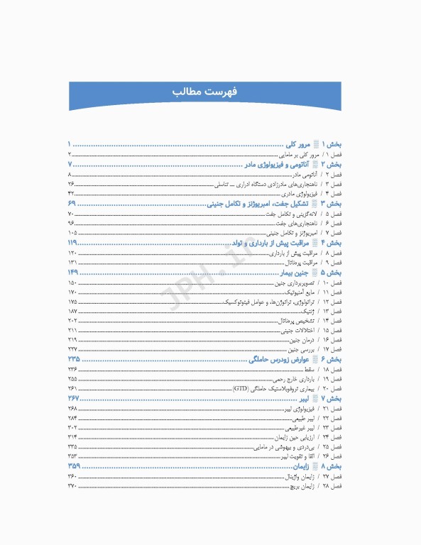 چکیده بارداری و زایمان ویلیامز 2018
