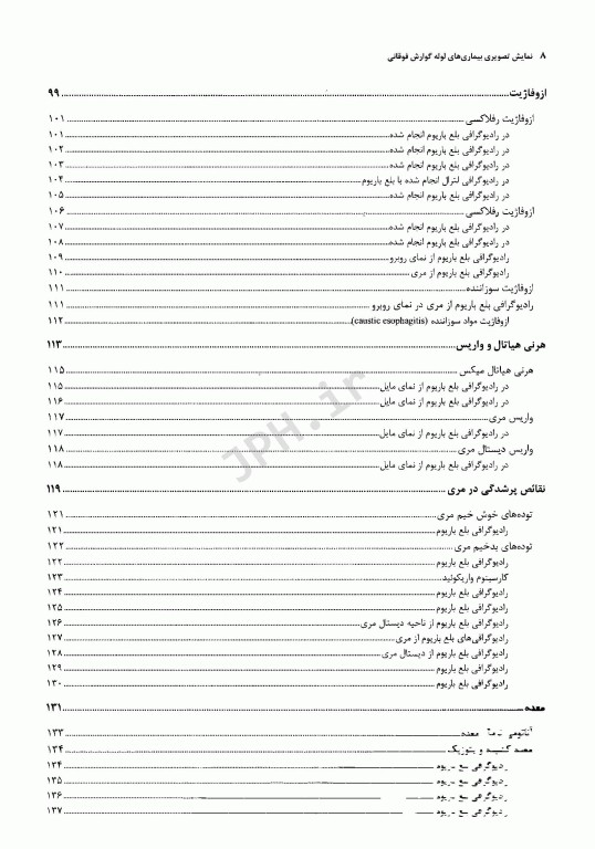 نمایش تصویری بیماری‌های لوله گوارش فوقانی