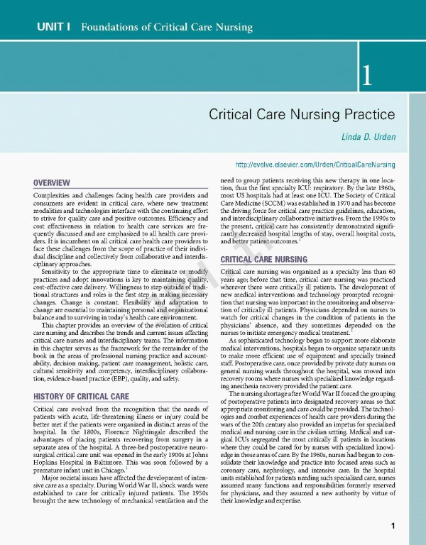 پرستاری مراقبت‌های ویژه تشخیص و مدیریت 2022 | Critical Care Nursing: Diagnosis and Management 9th edition