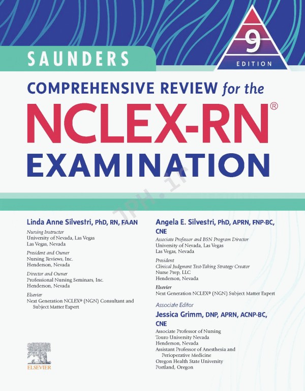 مرور جامع ساندرز برای آزمون RN تمام رنگی | SAUNDERS COMPREHENSIVE REVIEW FOR THE NCLEX-RN 2023