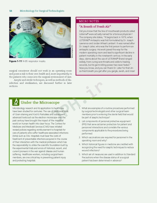 میکروبیولوژی برای تکنولوژیست‌ جراحی ویراست سوم 2022 | Microbiology for Surgical Technologists