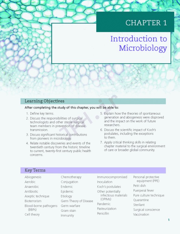 میکروبیولوژی برای تکنولوژیست‌ جراحی ویراست سوم 2022 | Microbiology for Surgical Technologists