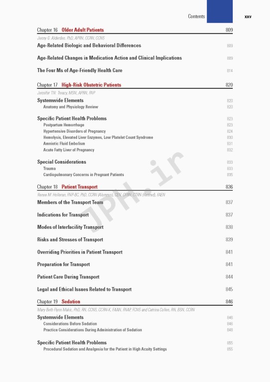 برنامه درسی اصلی AACN برای پرستاری مراقبت‌های ویژه و حیاتی 2022 | AACN Core Curriculum for Progressive and Critical Care Nursing