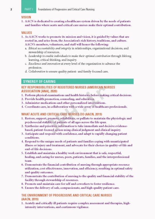 برنامه درسی اصلی AACN برای پرستاری مراقبت‌های ویژه و حیاتی 2022 | AACN Core Curriculum for Progressive and Critical Care Nursing