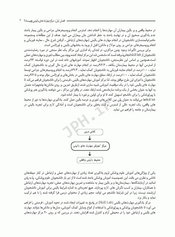 جایگاه مرکز آموزش مهارت‌های بالینی در علوم پزشکی