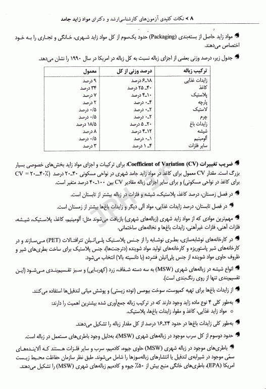 نکات کلیدی آزمون‌های کارشناسی ارشد و دکترای بهداشت محیط مواد زائد جامد سینا دوبرادران