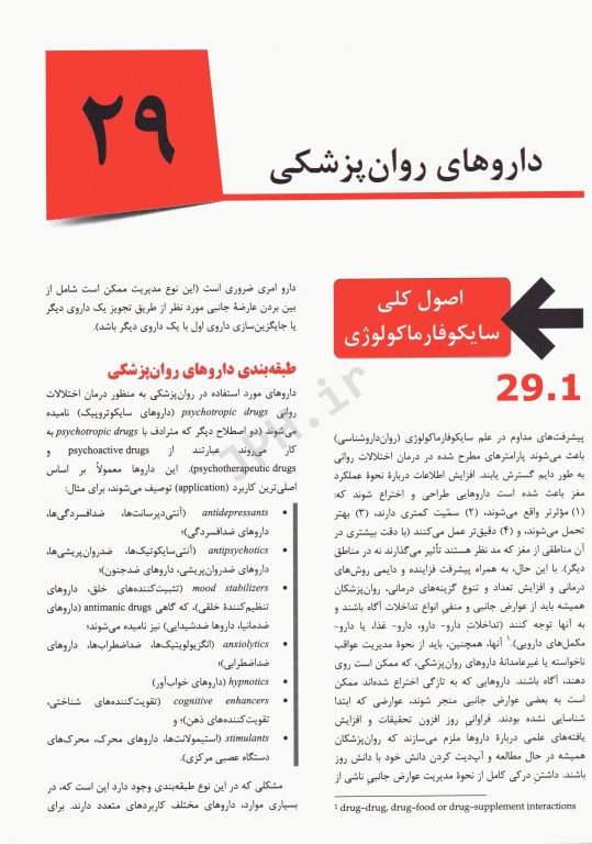 خلاصه روان پزشکی کاپلان و سادوک داروهای روان‌پزشکی بر اساس DSM-5 دکتر مهدی گنجی