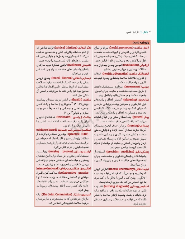 پرستاری داخلی و جراحی برونر و سودارث 2022 جلد1 اصول حرفه‌ی پرستاری