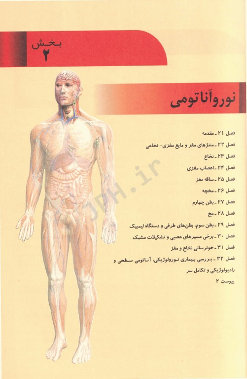 آناتومی انسان چوراسیا جلد4 نوروآناتومی دکتر رضا شیرازی
