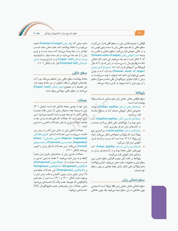 علوم تشریح برای دانشجویان پزشکی جلد6 دستگاه گوارش