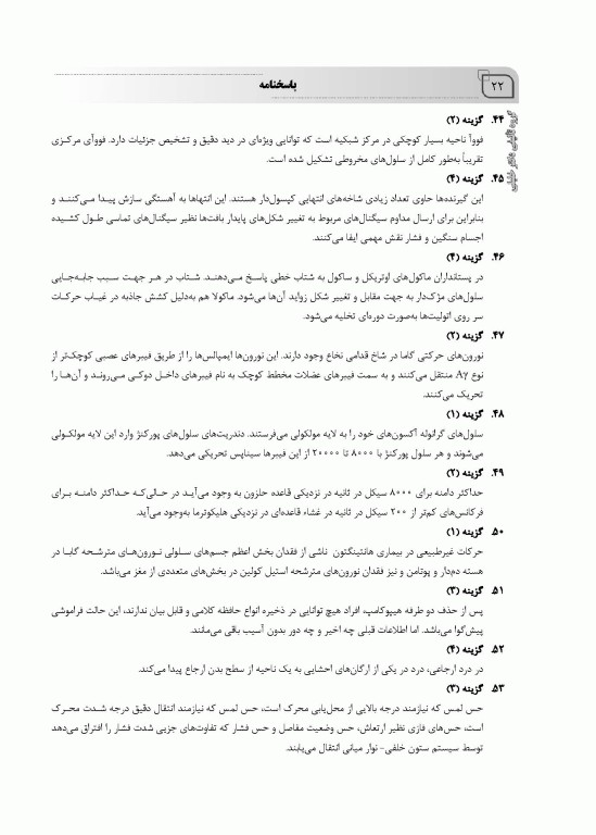 بانک سوالات ده سالانه IQB ارشد فیزیولوژی 85 تا 95 همراه با پاسخنامه تشریحی