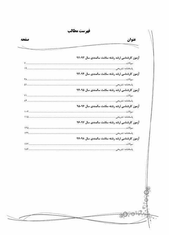 بانک سوالات ده سالانه IQB کارشناسی ارشد سلامت سالمندی