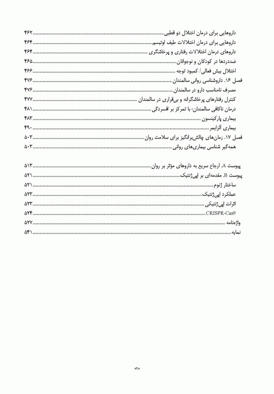 راهنمای جامع داروهای روانپزشکی و مواد مؤثر بر آن 2019