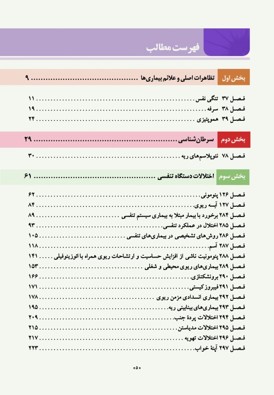 اصول طب داخلی هاریسون 2022 بیماری‌های دستگاه تنفس همراه با اطلس رنگی