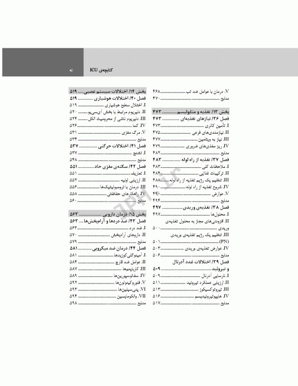 کتابچه ICU پل مارینو 2017