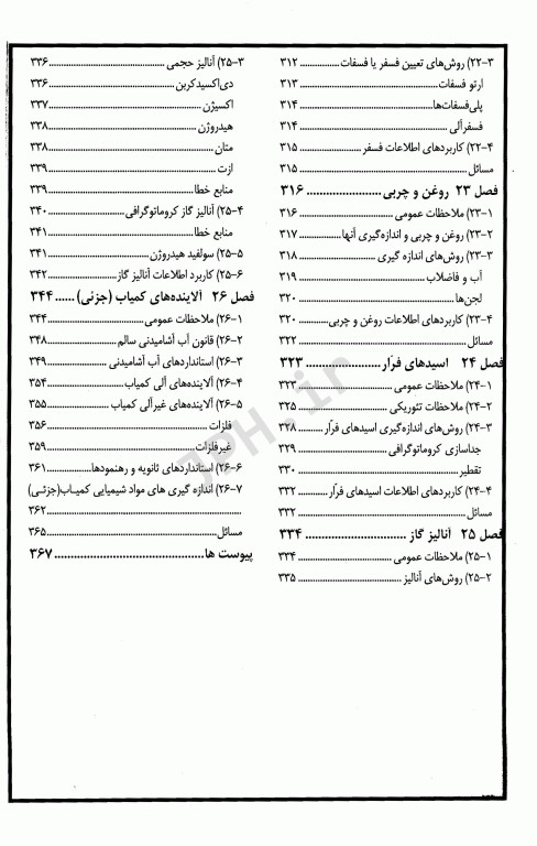 شیمی محیط زیست آنالیزهای آب و فاضلاب