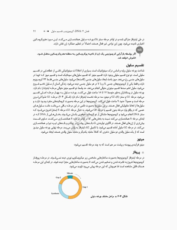 خلاصه‌ی جامع سیتوژنتیک