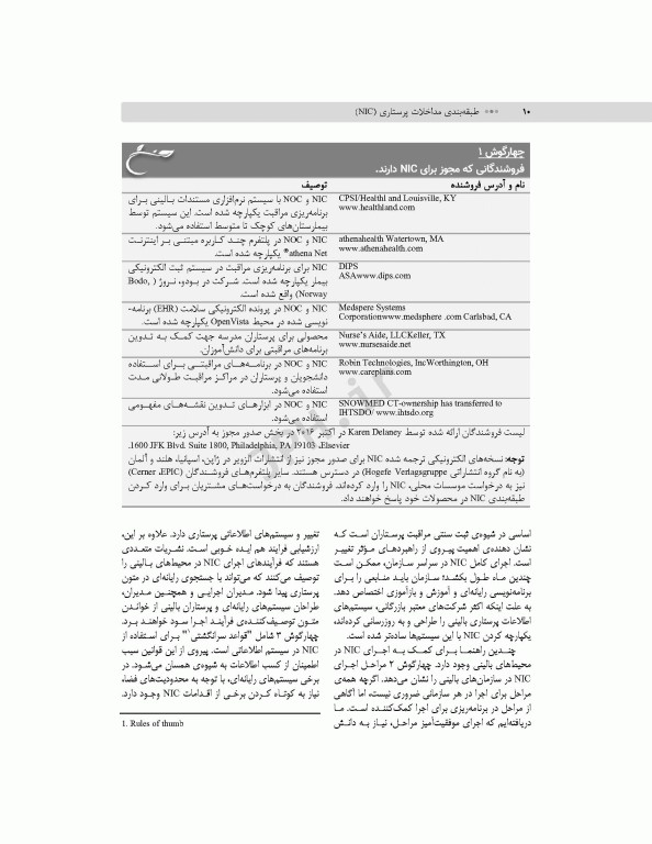 طبقه‌بندی مداخلات پرستاری (NIC)