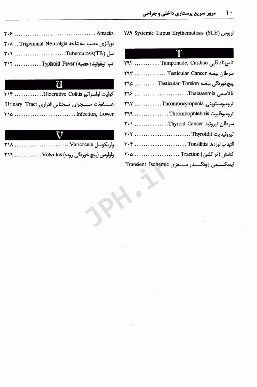 مرور سریع پرستاری داخلی جراحی