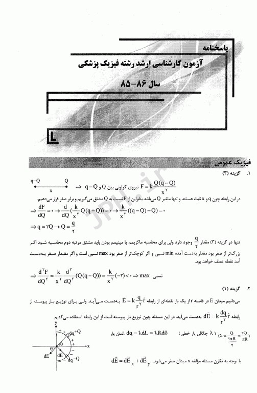 بانک سوالات ده سالانه IQB کارشناسی ارشد فیزیک پزشکی