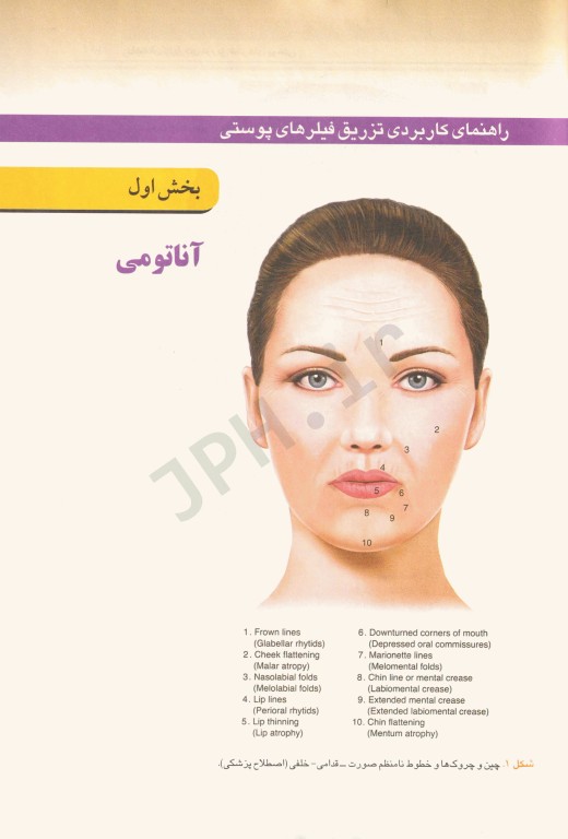 راهنمای کاربردی تزریق فیلرهای پوستی ربکا اسمال ترجمه دکتر پروین منصوری