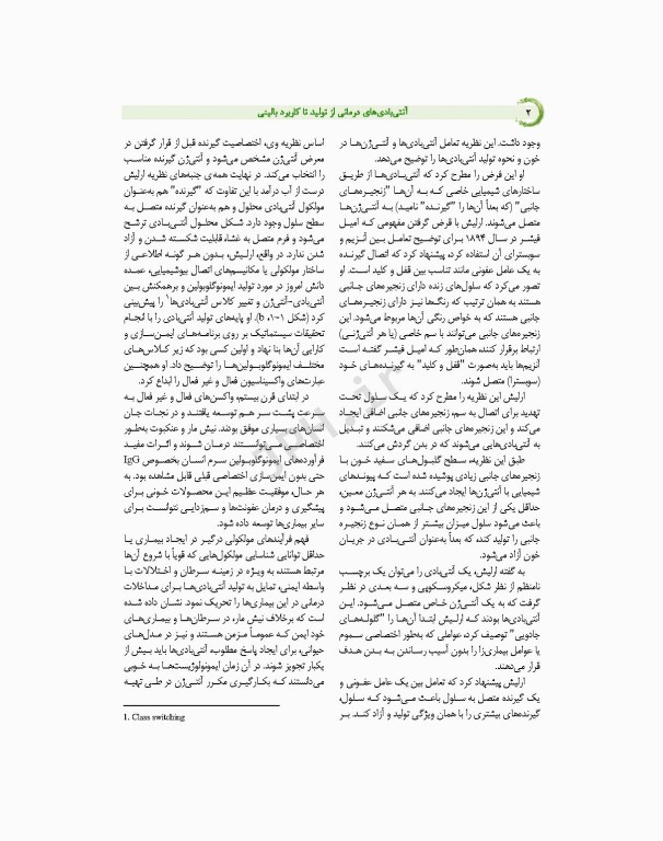 آنتی بادی‌های درمانی از تولید تا کاربرد بالینی