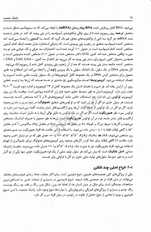 ژنتیک جمعیت هارتل 2020 ترجمه دکتر فاطمه جشوقانی