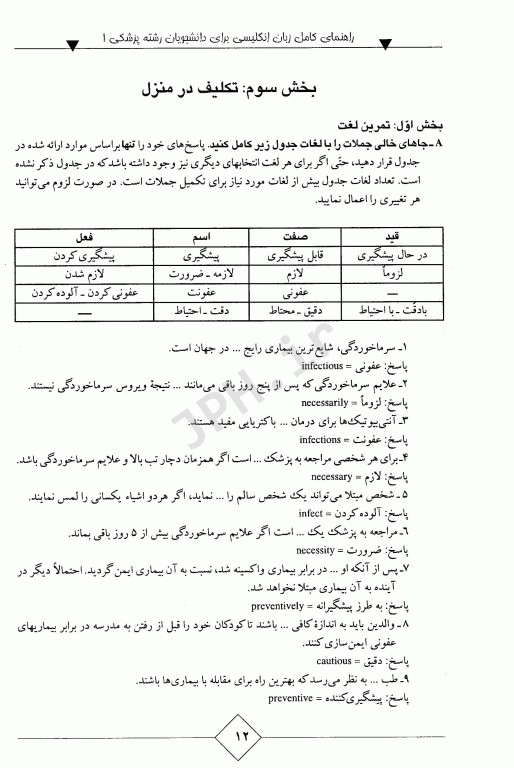 راهنمای کامل انگلیسی برای دانشجویان رشته پزشکی1
