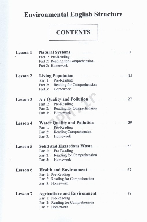 انگلیسی تخصصی محیط زیست دکتر جعفر نوری