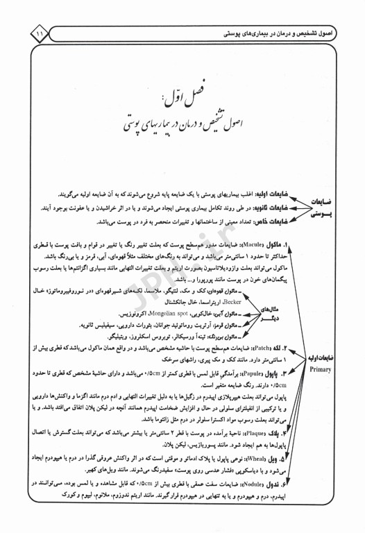 الگوریتم بیماریهای شایع پوست