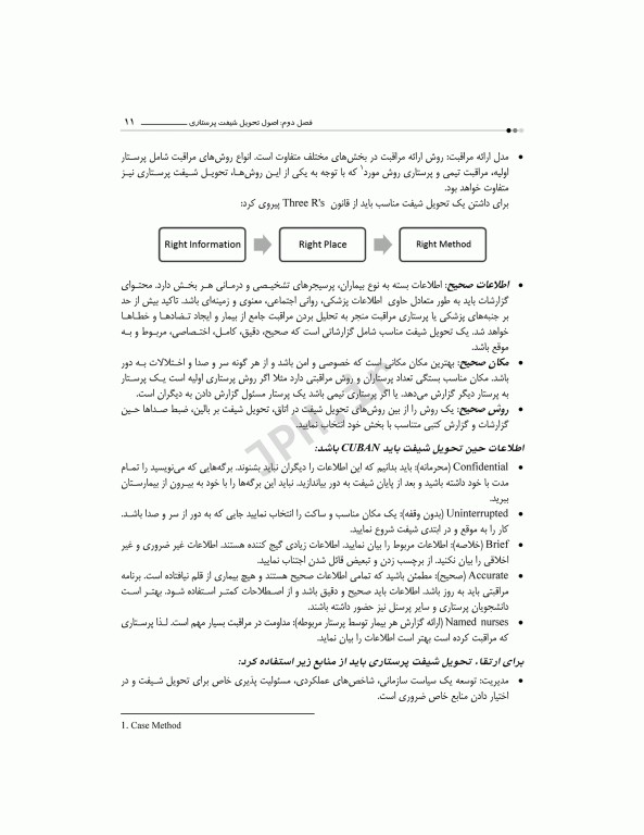 تحویل شیفت پرستاری