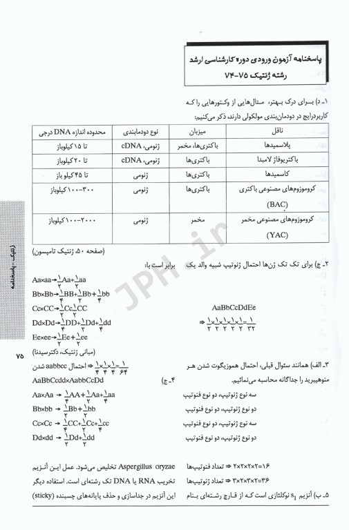 3M حل و بحث 900 آزمون ژنتیک انسانی