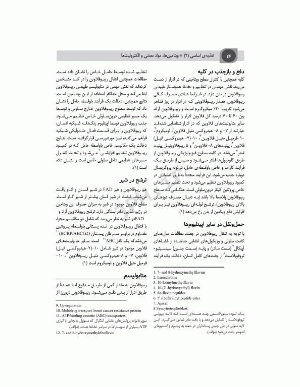 تغذیه اساسی جلد2 ویتامین‌ها، مواد معدنی و الکترولیت‌ها دکتر شیدفر