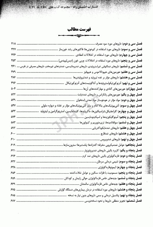 مجموعه سوالات طبقه‌بندی شده ETC دکترای تخصصی فارماکولوژی ویرایش هشتم