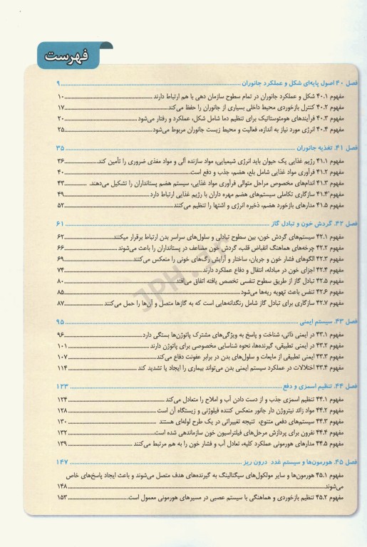 بیولوژی کمپبل 2021 جلد6 ساختار و عمل جانوران دکتر راهله جهانبانی
